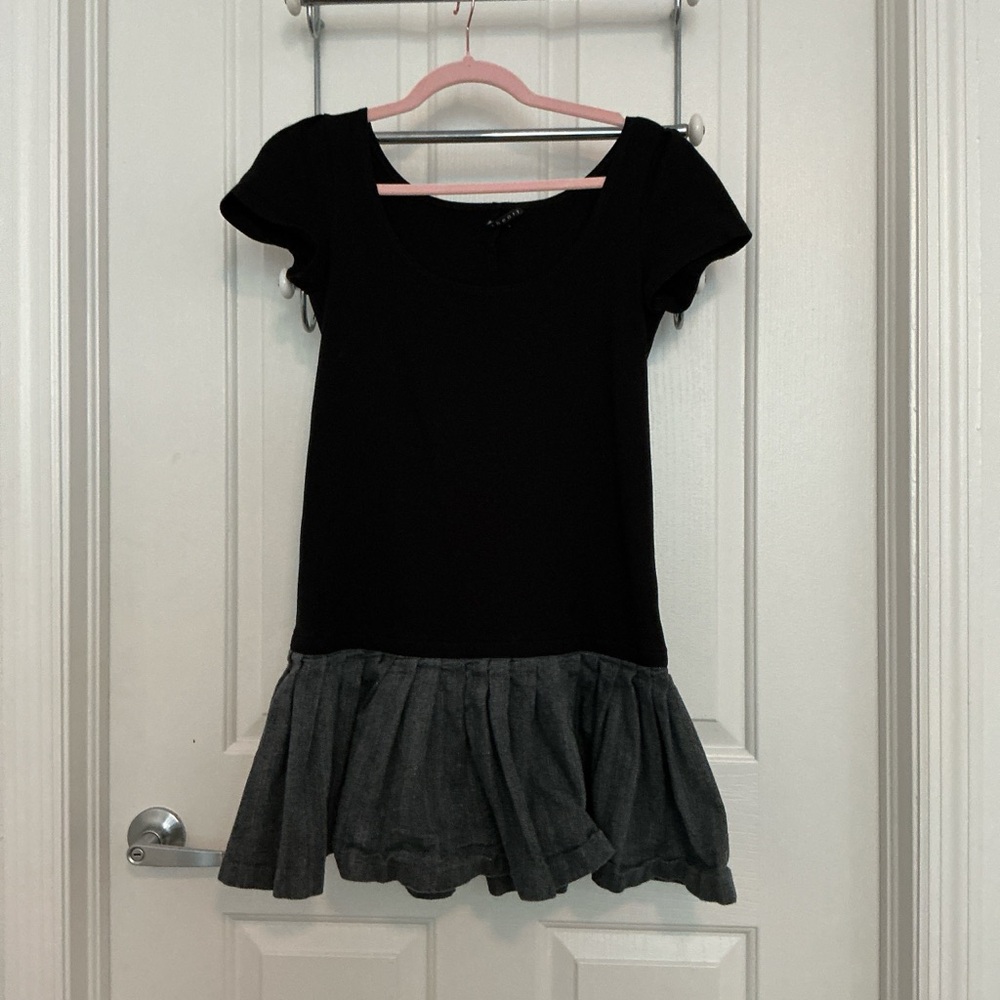 Theory Black and Gray Kids Casual Dress